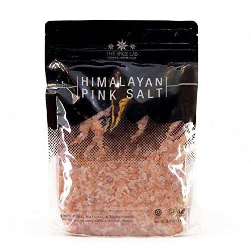 0846836003033 - THE SPICE LAB HIMALAYAN SALT - COARSE 2.2 LB / 1 KILO - PINK HIMALAYAN SALT IS NUTRIENT AND MINERAL DENSE FOR HEALTH - GOURMET PURE CRYSTAL - KOSHER & NATURAL CERTIFIED