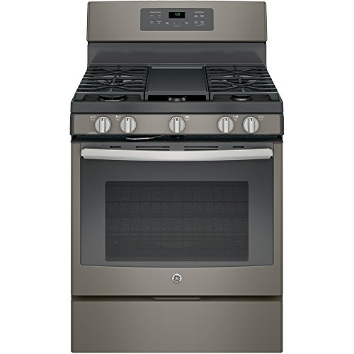 0084691811398 - GE 5.0 CU. FT. GAS RANGE WITH SELF-CLEANING CONVECTION OVEN IN SLATE GREY JGB700