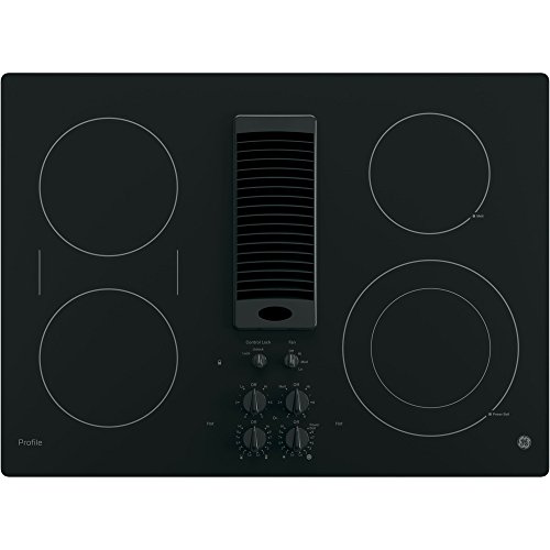 0084691813866 - GE PROFILE 30 BLACK ELECTRIC COOKTOP WITH DOWNDRAFT