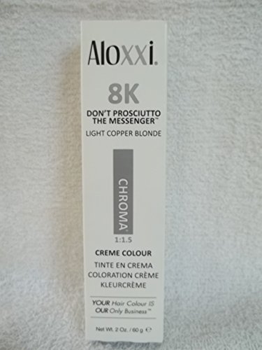 0846943000505 - ALOXXI CHROMA PERMANENT HAIR COLOR 8K LIGHT COPPER BLONDE 2 OZ