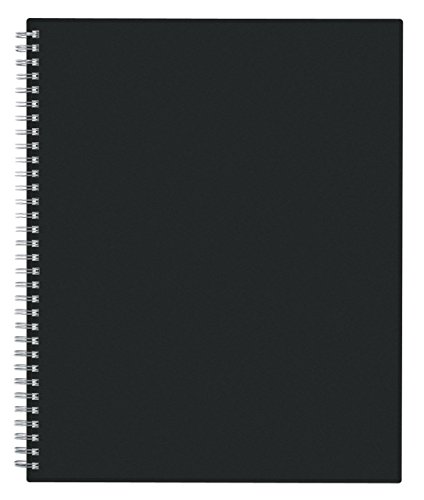 0847037168279 - BLUE SKY 2015-2016 ACADEMIC YEAR WEEKLY AND MONTHLY PLANNER, BARCELONA COLLECTION, WIRE-O BOUND, BLACK COVER, 8.5 X 11 INCHES (16827-W)