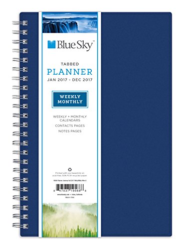 0847037195688 - BLUE SKY 2017 WEEKLY AND MONTHLY PLANNER, WIRE-O BINDING, 5 X 8 , JOURNEY