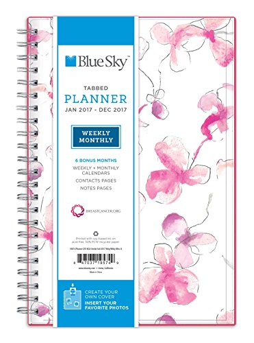 0847037195749 - BLUE SKY 2017 WEEKLY & MONTHLY PLANNER, WIRE-O BINDING, 5 X 8, ORCHID