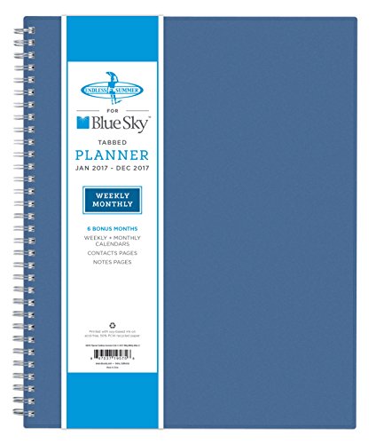 0847037195756 - BLUE SKY 2017 WEEKLY & MONTHLY PLANNER, WIRE-O BINDING, 8.5 X 11, ENDLESS SUMMER