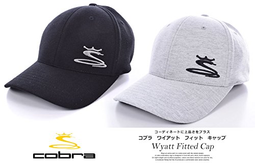 0847111081654 - KING COBRA WYATT FITTED CAP (GRAY, SMALL/MEDIUM) GOLF HAT