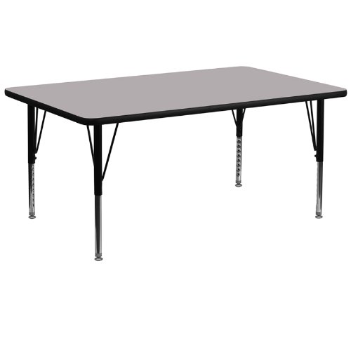 0847254023399 - FLASH FURNITURE 72L X 30W IN. RECTANGULAR ADJUSTABLE HEIGHT ACTIVITY TABLE