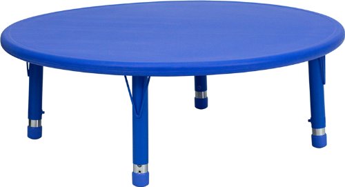 0847254039017 - FLASH FURNITURE 45 IN. ROUND ADJUSTABLE HEIGHT ACTIVITY TABLE