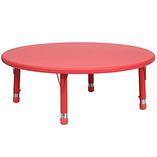 0847254039031 - FLASH FURNITURE 45 IN. ROUND ADJUSTABLE HEIGHT ACTIVITY TABLE