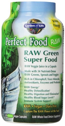0847349010426 - GARDEN OF LIFE PERFECT FOOD RAW, 240 CAPSULES