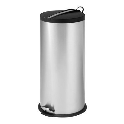 0847539021126 - HONEY CAN DO TRS-02112 30 LITER CHROME ROUND STEP CAN