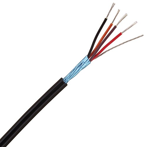 0847673014923 - SHAXON COMPUTER CABLE, 4 CONDUCTOR W/ DRAIN, ST-24 AWG MYLAR SH, UL2464 1000FT BK