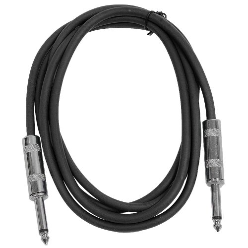 0847861005061 - SEISMIC AUDIO - SASTSX-6 - 6 FOOT TS 1/4 GUITAR, INSTRUMENT, OR PATCH CABLE BLACK