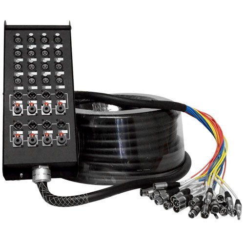 0847861012700 - SEISMIC AUDIO - SALS-16X8X150 - 16 CHANNEL 150 FOOT SNAKE CABLE (XLR & TRS) RETURNS - 16X8X150 - COLOR CODED, NUMERICALLY WELL LABELED - HEAVY DUTY 150 FEET LONG