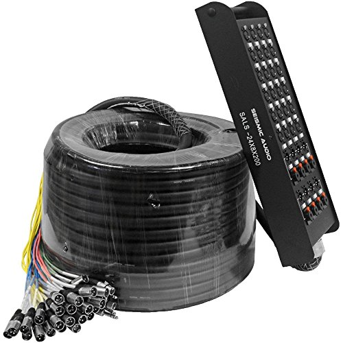 0847861015664 - SEISMIC AUDIO SALS-24X8X200 24 CHANNEL 200' PRO STAGE XLR SNAKE CABLE (XLR & 1/4