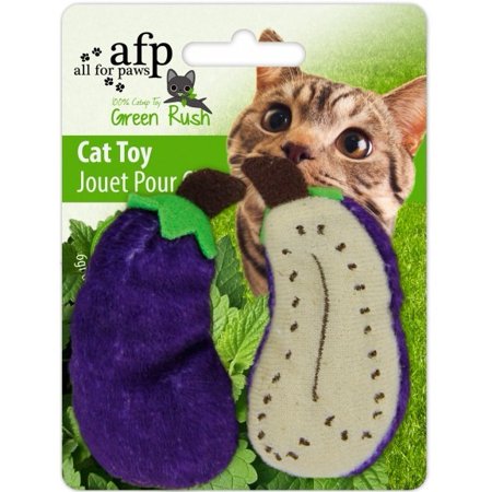0847922020934 - ALL FOR PAWS GREEN RUSH ALL NATURAL TOY (2 PACK)