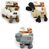 0847922030346 - ALL FOR PAWS ASSORTED ANIMALS LAMB CUDDLE TOY FOR DOGS, 7-INCH