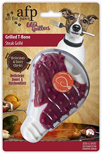 0847922045715 - ALL FOR PAWS GRILLED T-BONE PET TOYS, CHICKEN