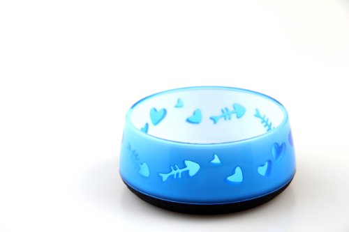 0847922057268 - ALL FOR PAWS DOG BOWL DOG LOVE BOWL - BLUE 300 ML