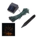 0847977068981 - 100 LED YELLOW STRING FAIRY LIGHT FOR OURDOOR GARDEN PARTY CHRISTMAS DECORATION - SOLAR POWER