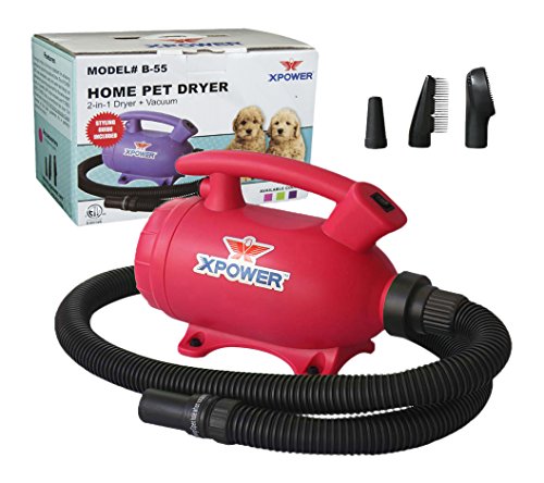 0848025015506 - XPOWER B-55 2-IN-1 HOME FORCE AIR PET DRYER AND VACUUM