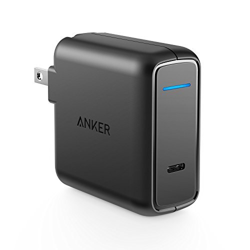 0848061063394 - ANKER USB TYPE-C WITH POWER DELIVERY 30W USB WALL CHARGER, POWERPORT SPEED 1 FOR NEXUS 5X / 6P, LG G5, PIXEL C, SAMSUNG W700, MACBOOK 2015 / 2016, MATE BOOK, HP SPECTRE, MOTO Z AND MORE