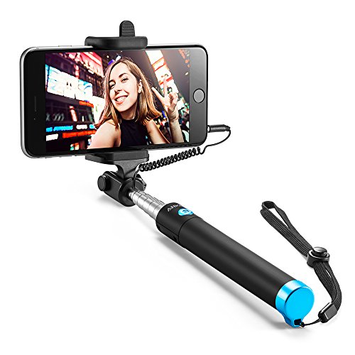 0848061068030 - SELFIE STICK, ANKER EXTENDABLE WIRED HANDHELD MONOPOD FOR IPHONE 7/7 PLUS/SE/6S/6/6 PLUS, SAMSUNG GALAXY S7/S6/EDGE, NOTE 5/4, NEXUS 6P, LG G5, MOTO X/G AND MORE
