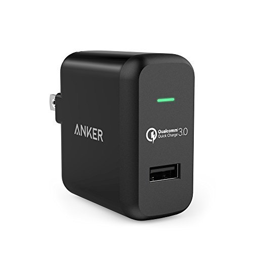 0848061070958 - QUICK CHARGE 3.0, ANKER 18W USB WALL CHARGER (QUICK CHARGE 2.0 COMPATIBLE) FOR GALAXY S7/S6/EDGE, NOTE 4/5, NEXUS 6, IPHONE, LG G5 V10, SAMSUNG FAST CHARGE QI WIRELESS CHARGING PAD AND MORE