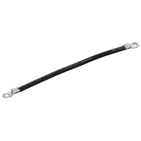 0848134005047 - EZGO 4 GAUGE WIRE ASSEMBLY BLACK 10-1/2-INCH FOR ELECTRIC VEHICLES 25971G13