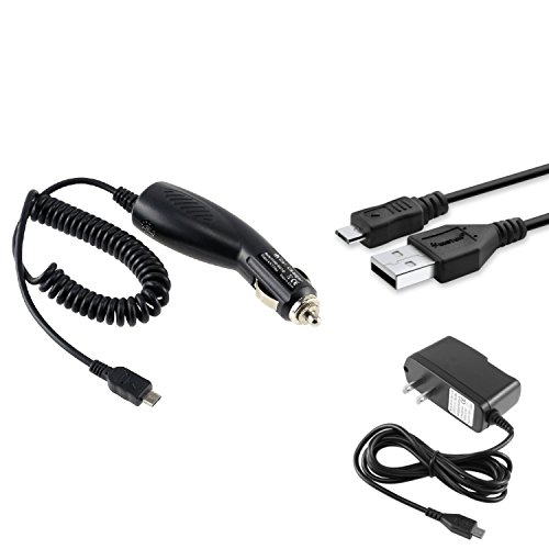 0848285089583 - LG LUCID 4G (VERIZON) PREMIUM COMBO PACK - WALL CHARGER + CAR CHARGER + MICRO USB CABLE