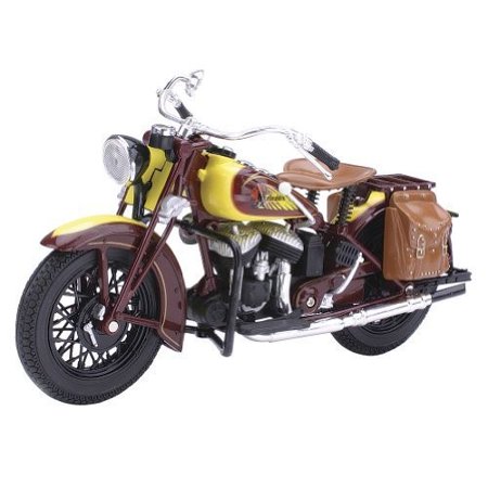 0848296045745 - INDIAN 1934 SPORT SCOUT MOTORCYCLE DIE CAST SCALE MODEL BY NEWRAY