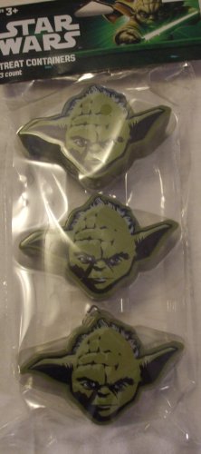 0848349087333 - STAR WARS TREAT CONTAINERS - YODA - PACKAGE OF 3