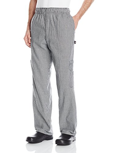 0848358001122 - DICKIES MEN'S THE CARGO COLLECTION CHEF PANT, HOUNDSTOOTH, LARGE