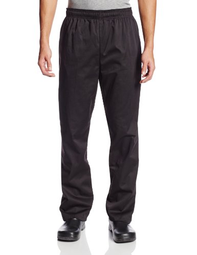 0848358005342 - DICKIES MEN'S THE TRADITIONAL BAGGY CHEF PANT, BLACK, LARGE