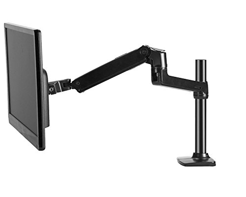 0848441040021 - HALTER LCD ADJUSTABLE MONITOR STAND, SINGLE ARM, DESK CLAMP/GROMMET BASE, HOLDS UP TO 32 LCD MONITORS