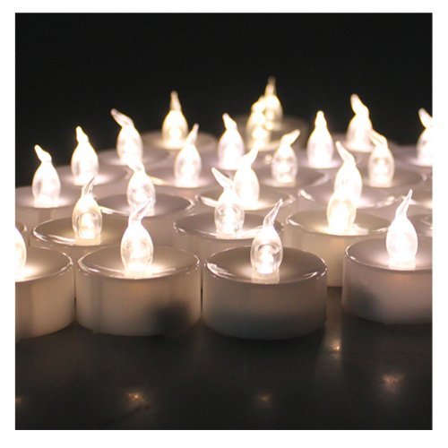 0848454044641 - AGPTEK LOT 100 BATTERY OPERATED LED WARM WHITE TEA LIGHT CANDLE FLICKERING FLASHING FOR WEDDING PARTY FESTIVAL DECORATION OCCASIONS