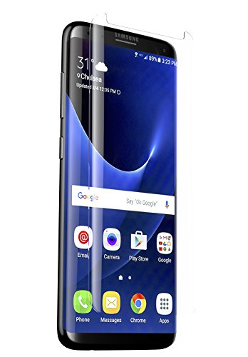 0848467058970 - ZAGG GLASS CURVE SCREEN PROTECTOR FOR SAMSUNG GALAXY S8 PLUS – CASE-FRIENDLY COVERAGE FOR CURVED SCREEN DEVICES – OIL-RESISTANT NANO COATING – SCRATCH-RESISTANT TEMPERED GLASS