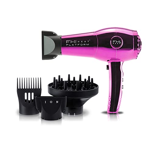 0848618006591 - FHI HEAT PLATFORM NANO LITE PRO 1900 TURBO TOURMALINE LIGHT WEIGHT CERAMIC QUICK DRY HAIR DRYER WITH 3 PIECE ATTACHMENT SET (COMB, CONCENTRATOR, AND DIFFUSER)