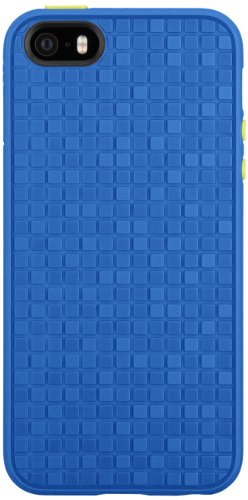 0848709006226 - SPECK PRODUCTS PIXELSKIN HD WINK RUBBERIZED CASE FOR IPHONE 5/5S - COBALT BLUE/LEMONGRASS YELLOW
