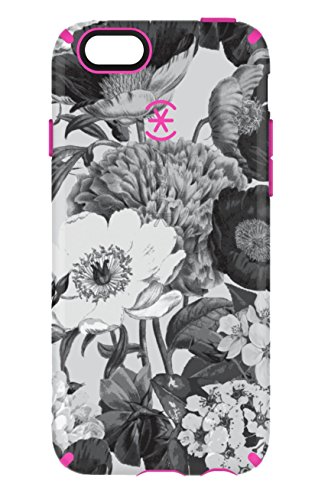 0848709017307 - SPECK PRODUCTS CANDYSHELL INKED CASE FOR IPHONE 6/6S - VINTAGE BOUQUET GREY/SHOCKING PINK