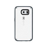 0848709019837 - SPECK PRODUCTS MIGHTYSHELL CASE FOR SAMSUNG GALAXY S6 - RETAIL PACKAGING - WHITE/CHARCOAL GREY/SLATE GREY