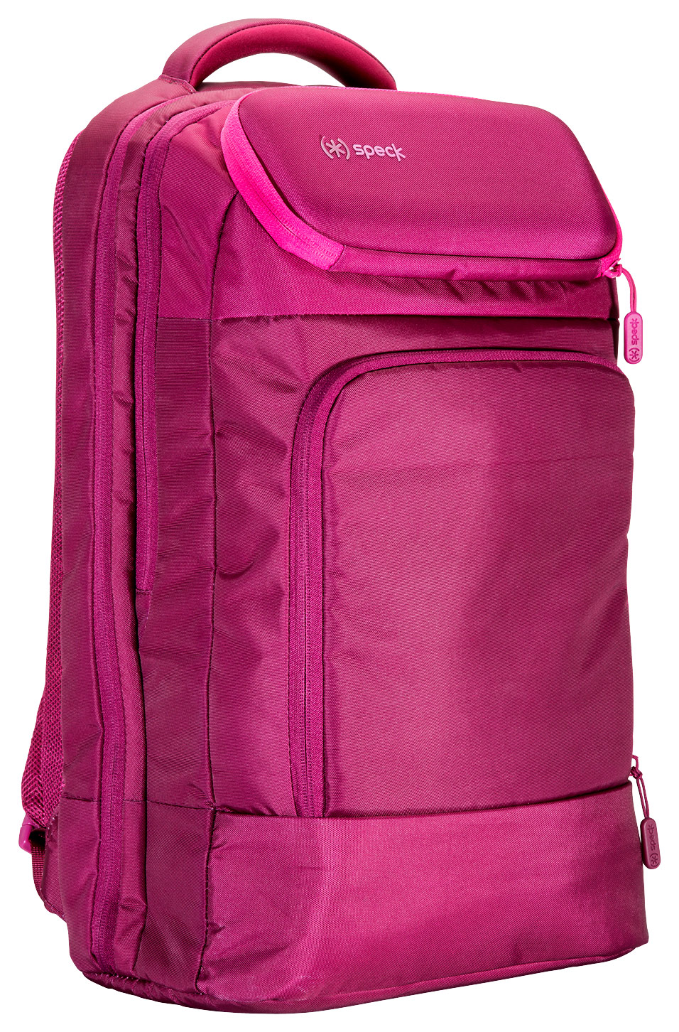 0848709022929 - SPECK PRODUCTS MIGHTYPACK PLUS CHECKPOINT-FRIENDLY BACKPACK FOR LAPTOPS AND TABLETS UP TO 15 INCHES, ZINFANDEL PINK/POMEGRANATE PINK/POLAR GREY/GLITTER PINK, SPK-A4050