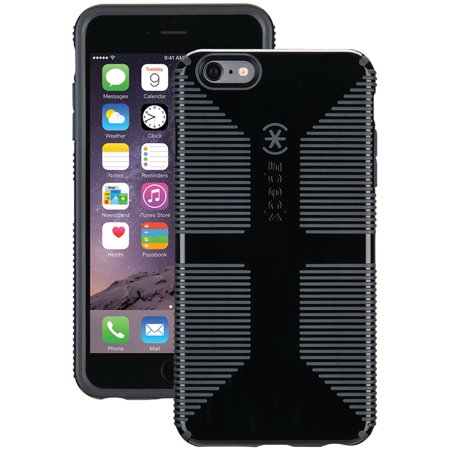 0848709024824 - SPECK PRODUCTS CANDYSHELL GRIP CASE FOR IPHONE 6 PLUS/6S PLUS - BLACK/SLATE GREY