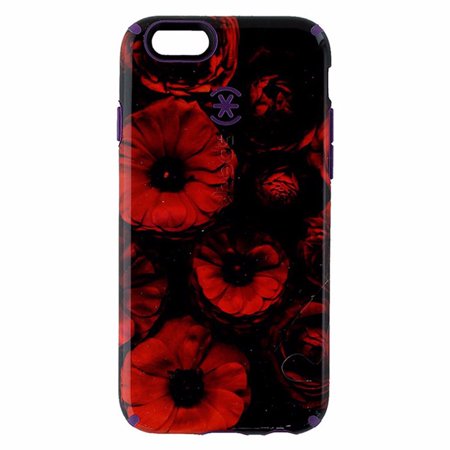 0848709025357 - SPECK CANDYSHELL INKED CASE FOR IPHONE 6/6S - RETAIL PACKAGING- MOODY BLOOM PATTERN / ACAI PURPLE