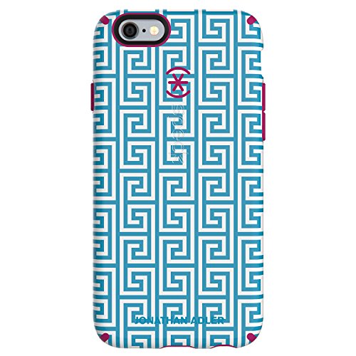 0848709027276 - SPECK PRODUCTS CANDYSHELL INKED JONATHAN ADLER CELL PHONE CASE FORIPHONE 6/6S - RETAIL PACKAGING - AQUAGREEKKEY/LIPSTICK MATTE