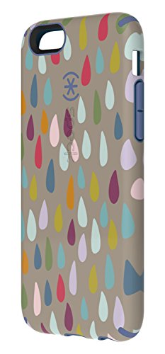 0848709027870 - SPECK PRODUCTS CANDYSHELL INKED CASE FOR IPHONE 6/6S - RAINBOW DROP PATTERN/BEAMING ORCHID PURPLE