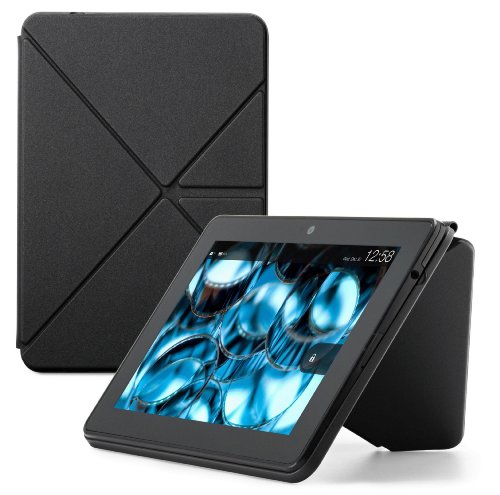 0848719015126 - AMAZON KINDLE FIRE HDX STANDING POLYURETHANE ORIGAMI CASE (WILL ONLY FIT KINDLE FIRE HDX 7), MINERAL BLACK