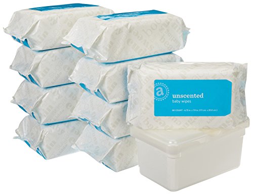 0848719053173 - AMAZON ELEMENTS BABY WIPES, UNSCENTED, TUB & REFILLS, 720 COUNT