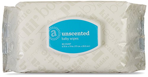 0848719053180 - AMAZON ELEMENTS BABY WIPES, UNSCENTED, FLIP-TOP, 480 COUNT
