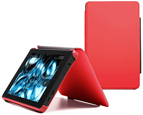 0848719053463 - FIRE HD 6 SLIM CASE (2014 MODEL), RED, NUPRO, SLIM FITTED STANDING CASE, PROTECTIVE COVER (4TH GENERATION: 6)