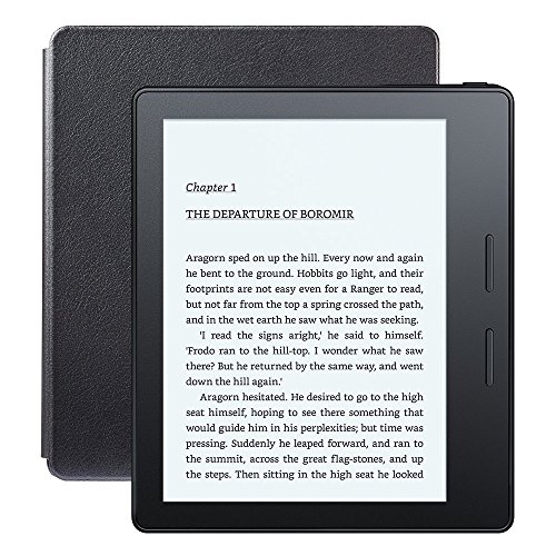 0848719057331 - NEW - KINDLE OASIS WITH LEATHER CHARGING COVER - BLACK, 6 HIGH-RESOLUTION DISPLAY (300 PPI), WI-FI - INCLUDES SPECIAL OFFERS